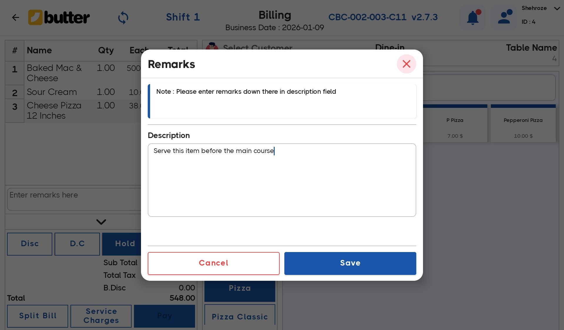 How to Apply Item Remarks